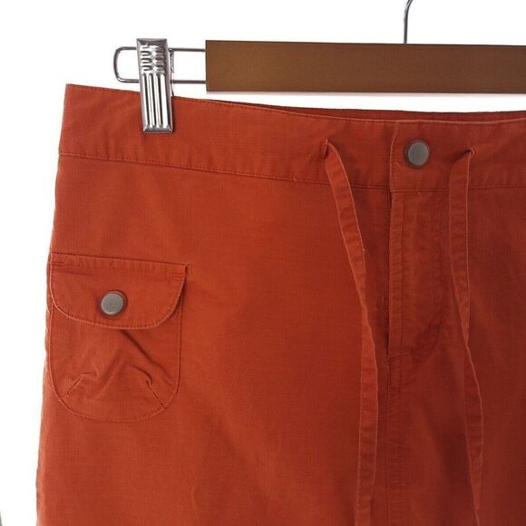 Athleta Cargo Skort Solid Orange Womens Size 8 35316 - Picture 3 of 10